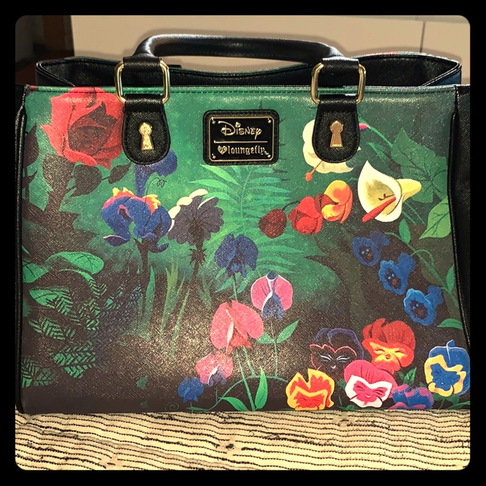 Disney Loungefly Alice in Wonderland garden purse